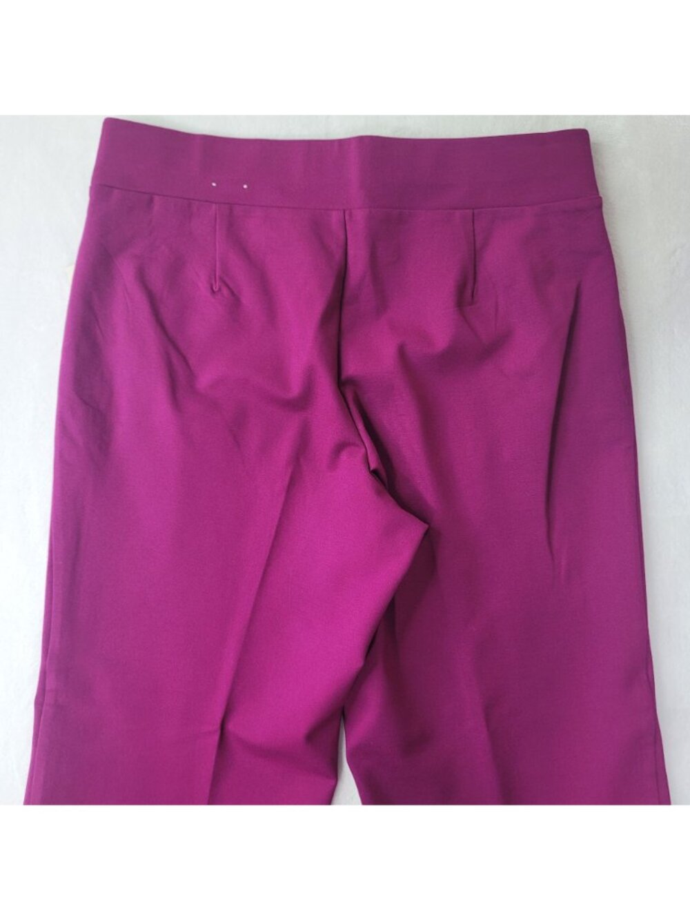 Anne Klein Women's Magenta Wide-Leg Dress Pants Size L NWT - Picture 4 of 11
